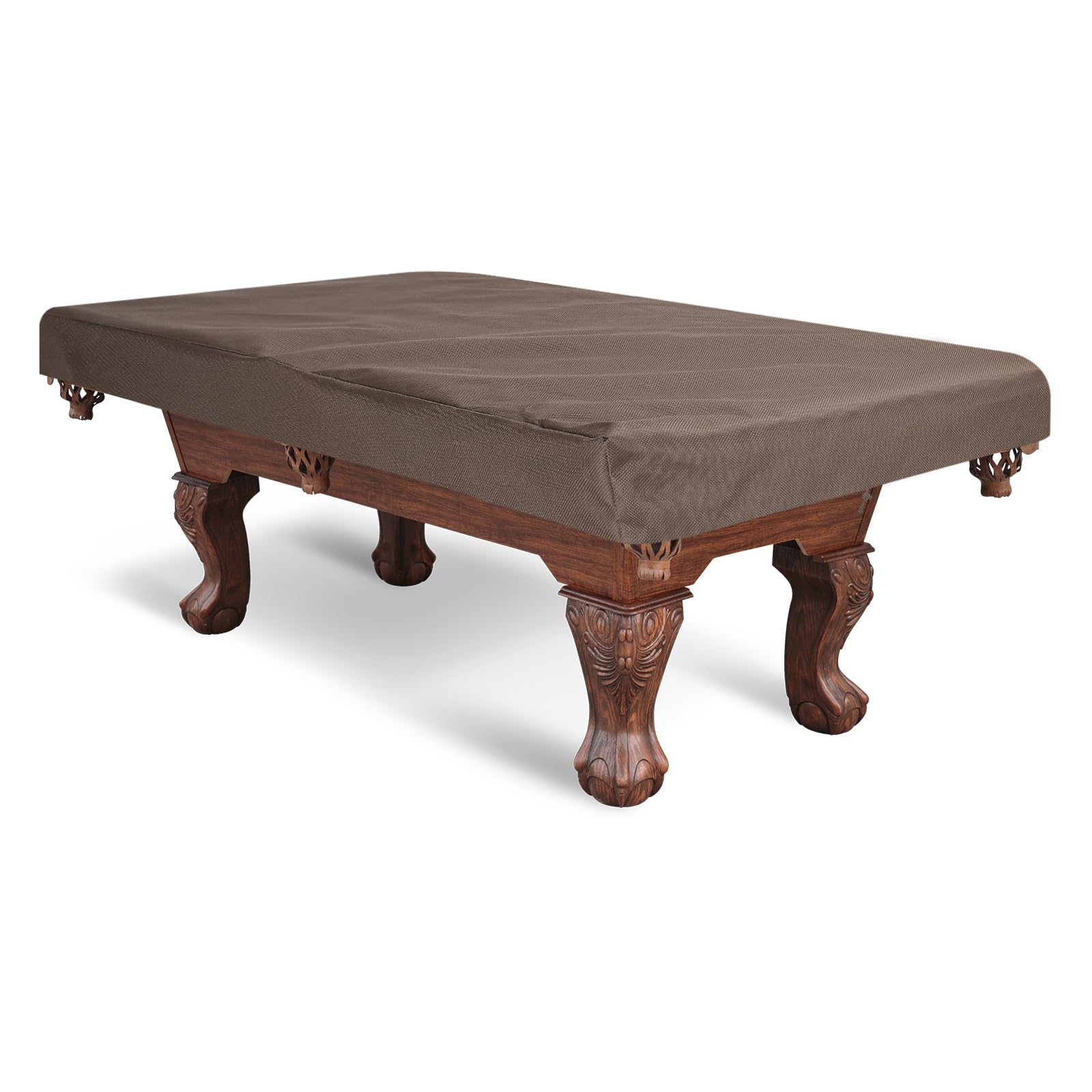 PATIKIL Billiard Pool Table Cover 7.5 Feet, Oxford Waterproof Outdoor Indoor Dustproof Billiard Table Cover Billiards Accessories for Protecting Pool Table Home Club Bar, Brown
