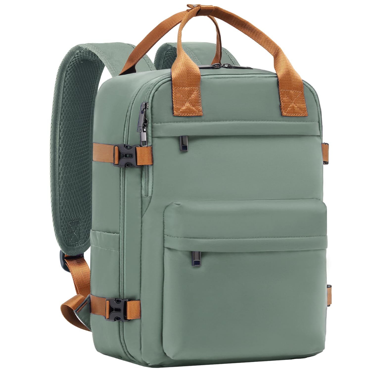 COOLIFE Handgepäck Rucksack für Easyjet Handgepäck 45x36x20, Reiserucksack Handgepack Flugzeug 30L mit Laptopfach für Weekender Kurze Trip, für Damen Herren(Dunkelgrün, 45×36×20cm)