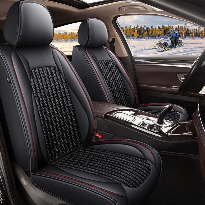 TTX LIGHTING 2 fundas de asiento delantero de automóvil para Mazda CX-5 2013-2023 2024, de piel de seda de hielo, transpirable, impermeable, para disponible en Yaxa Venezuela