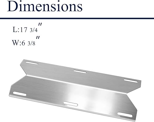 Miniatura 4 de Folocy Piezas de repuesto para parrilla de gas para barbacoa, placa de calor de acero inoxidable, kit de cubierta de quemador de tienda de campaña