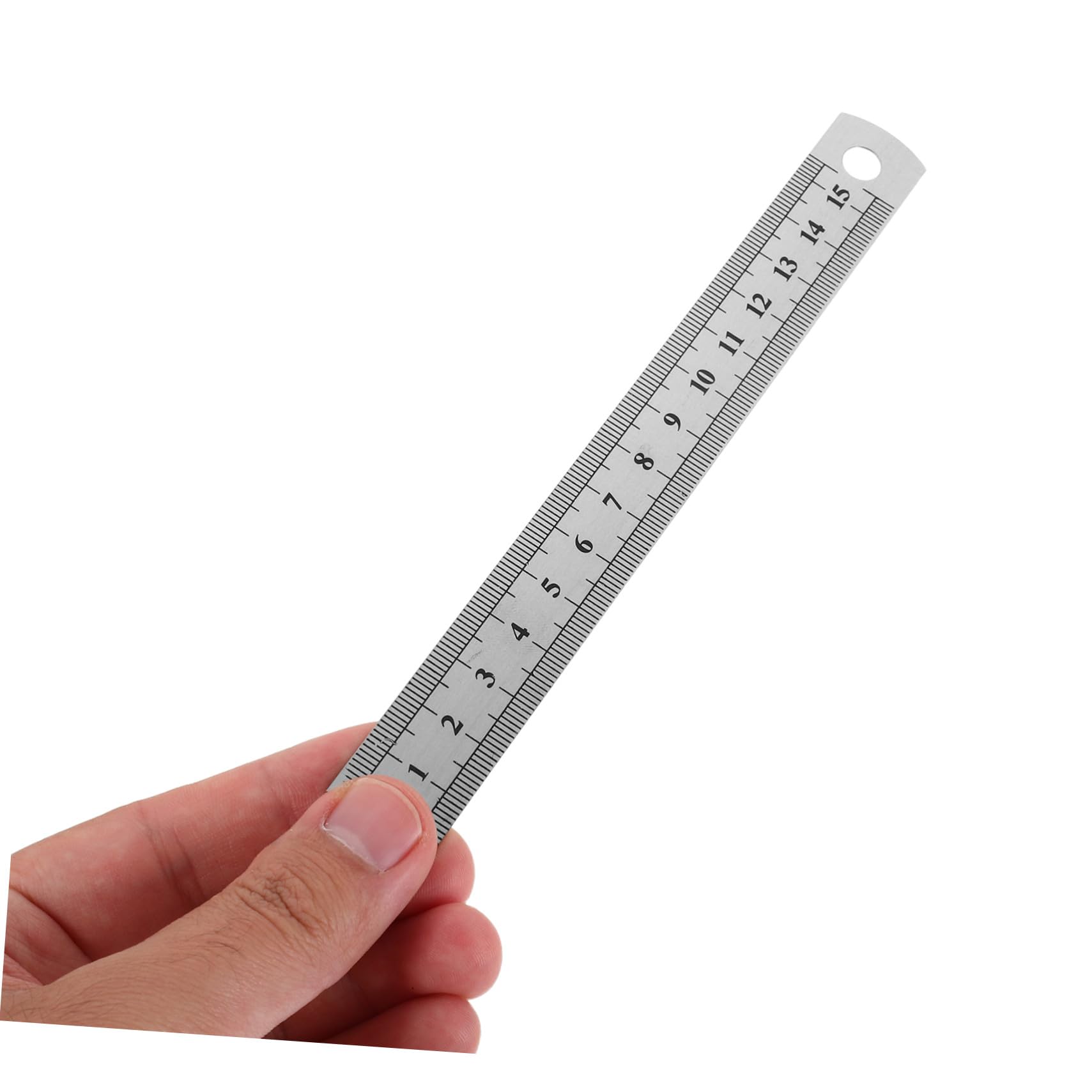 30 Pièces Lot de Règles Acier Inox Double Graduation Règle Rigide Précision pour Dessin Menuiserie Guitare et Bricolage