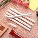Blulu 12 Pieces White Nail Whitening Pencil 2-in-1 White Manicure Pencils for Under Nails with Cuticle Pusher for Manicure Supplies Art DIY Design Tool