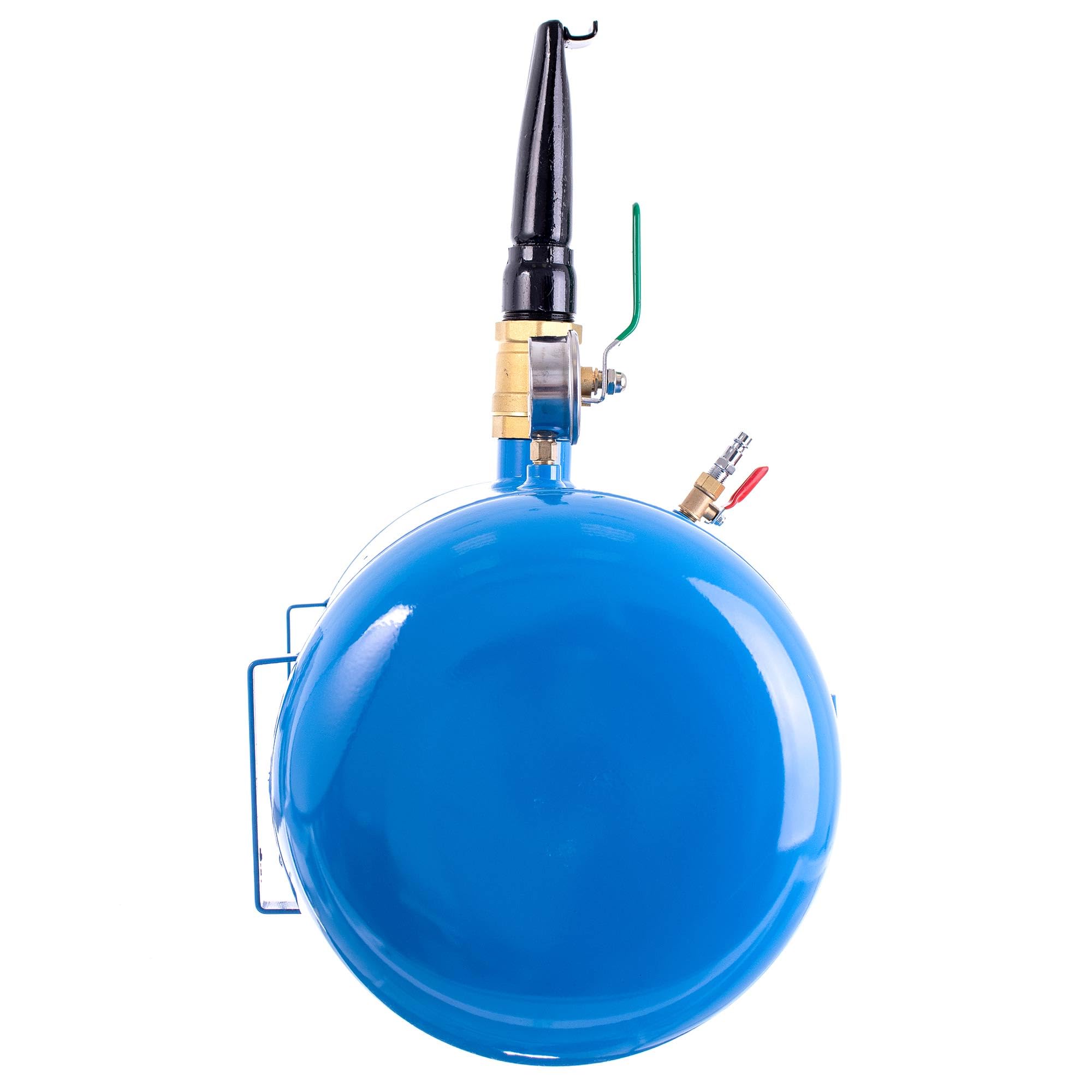 Inflator, Profesjonalna Pompka do Opon, Booster 40l, Pompka do Amortyzatorów, Inflator Pneumatyczna, Wspomaganie Pompowania, Manometr Glicerynowy dla Serwisów i Warsztatów Samochodowych