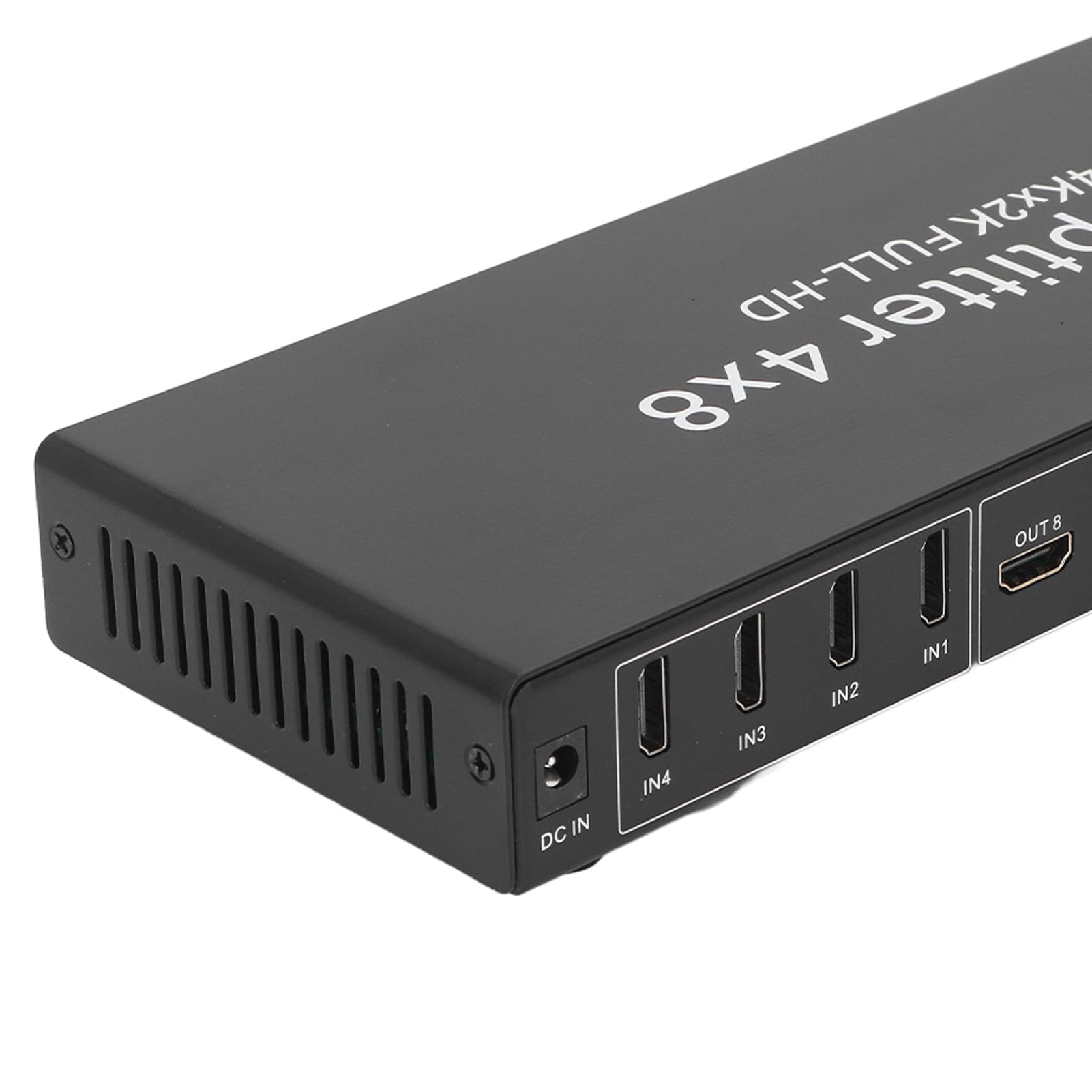 HDMI 4K 4 Ingressi 8 Uscite, Commutatore Splitter HDMI 4x8 con Telecomando, Selettore HDMI a 4 Porte Supporto HDMI1.4, per Proiettore, per, per, per TV (Spina