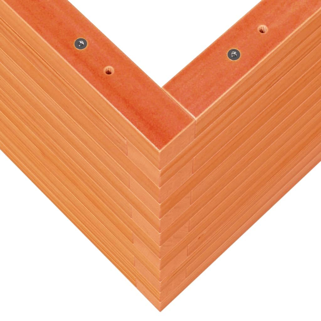 Pflanzkübel Wachsbraun aus massivem Kiefernholz 90x60x45,5 cm mit offener Entwässerung, vielseitiger Pflanzkasten für Garten, Balkon, Terrasse, Indoor und Outdoor Pflanzenpflege