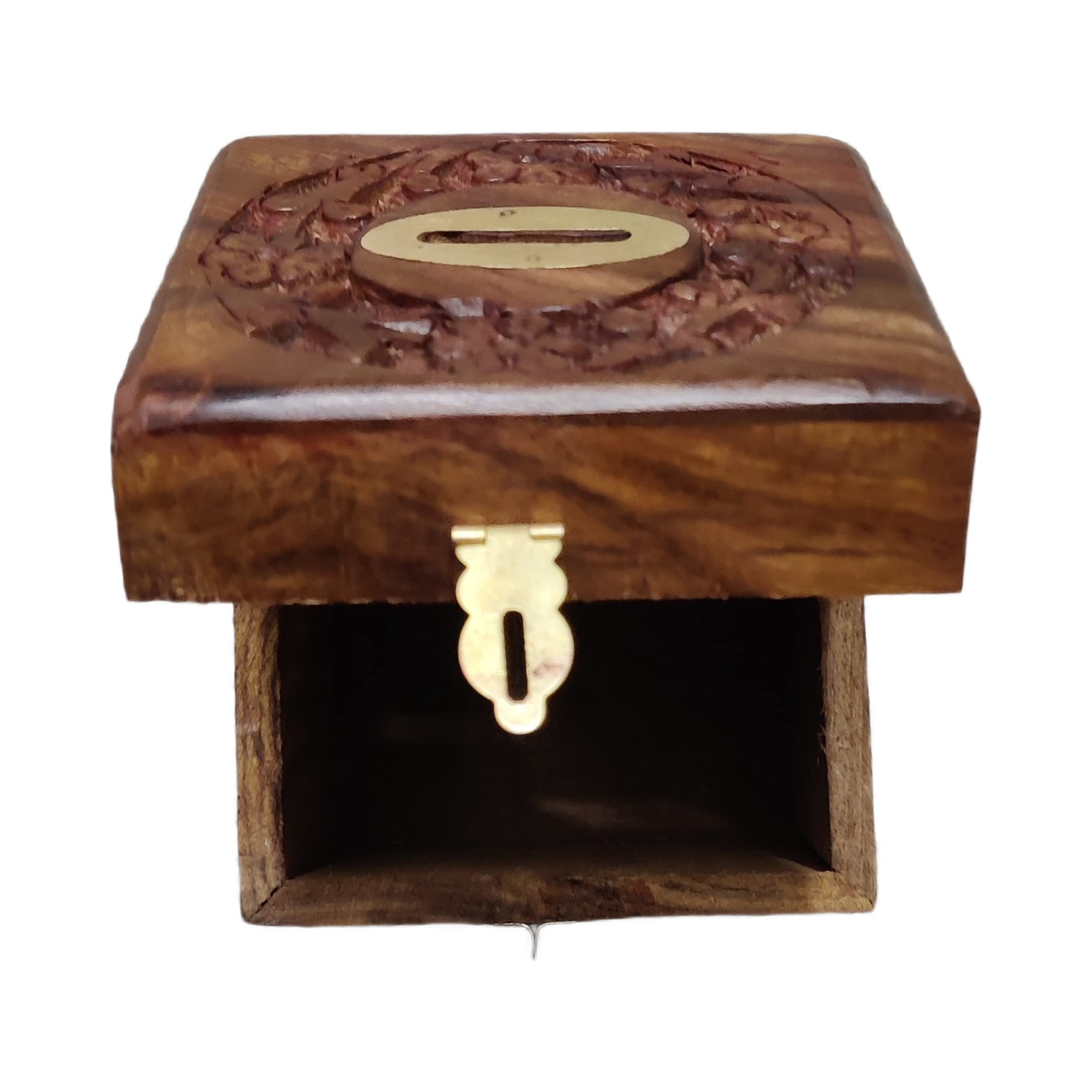 KALIYAR DECORS Wooden Money Bank, Coin Holder, Piggy Bank for Adults Coin  Box for Kids Girls & Adult Gift Crafted by Saharanpur Artisans : Amazon.in:  ...