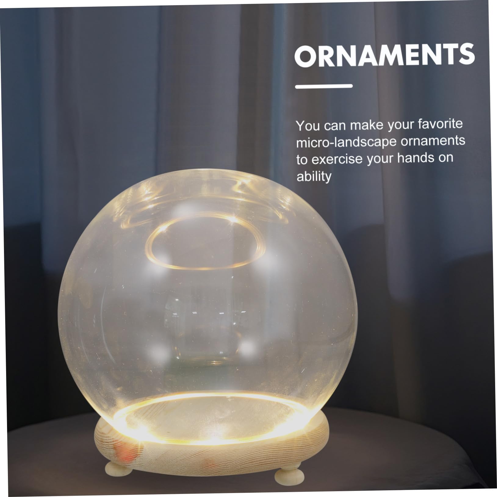 1 Set Mikro-Landschafts-Ornament, LED-Kerzen, Mini-Kerzen, kleine Behälter, LED-Lichterkette, Cupcakes, Behälter, kleiner Monitor-Becherhalter für Auto, Holzdekoration, Holzglasabdeckung,