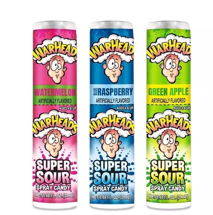 Zaylo Traders Warheadsss Super Sour Spray Candy, Watermelon Blue Raspberry Green Apple Flavours, 20ml Each, Pack of 3-image-43