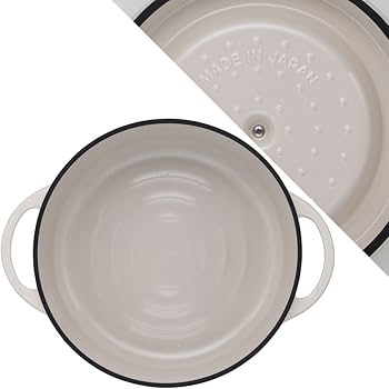 バーミキュラ　オーブンポット　ラウンド26cm ナチュラルベージュ　レシピ本付 Amazon｜バーミキュラ 鋳物ホーロー鍋 26cm ナチュラルベージュ 無水