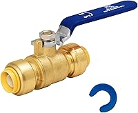 Vista 18 de Válvula de Bola de Cierre de 1 Pulgada, Válvula de Bola de 1 Pulgada SUNGATOR, Accesorios de Conexión a Presión para Cierre de Agua con Manija Azul