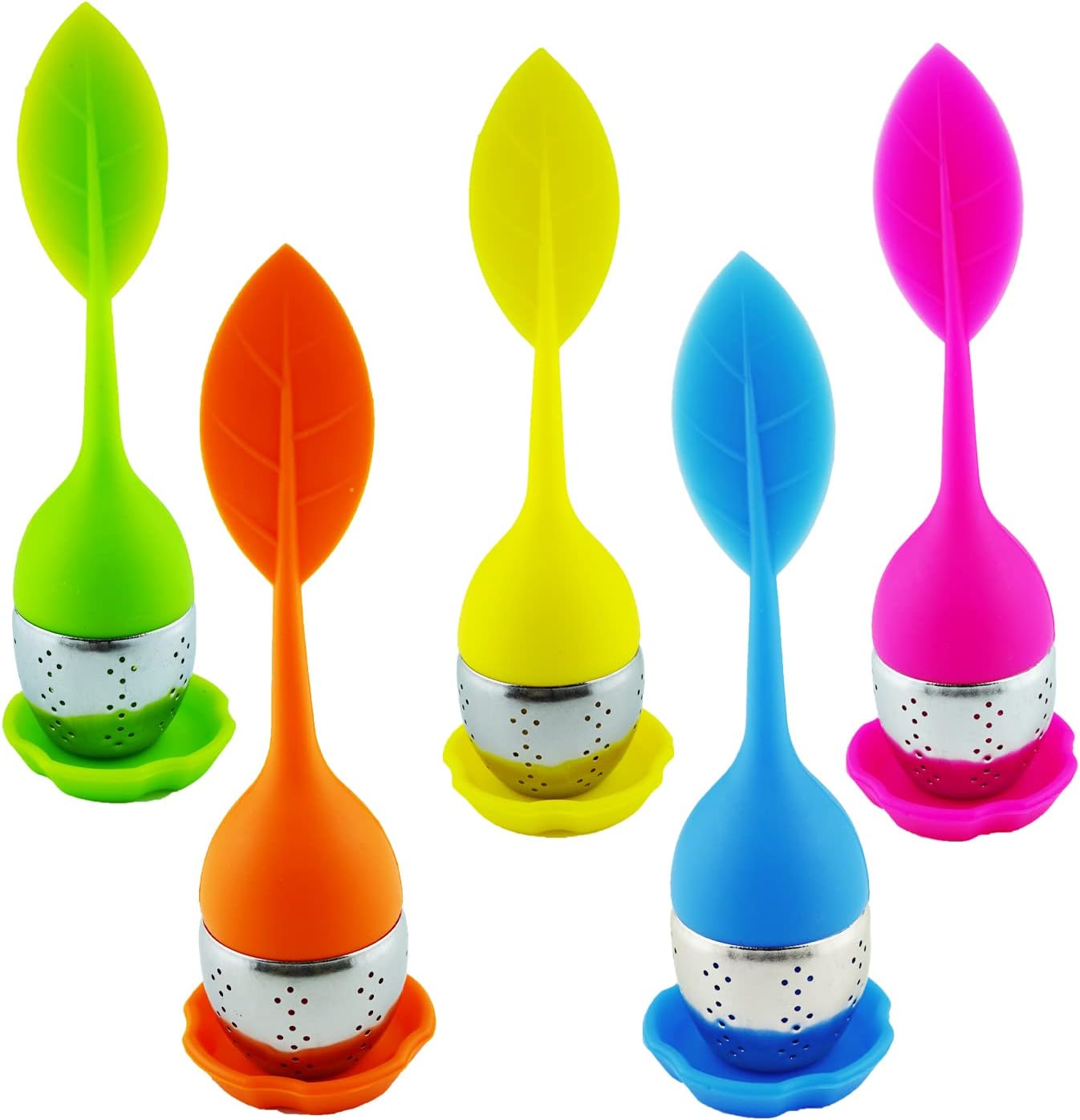 Loose Leaf Tea Infusers, 5 Pack Silicone Tea Infuser for Loose Tea with