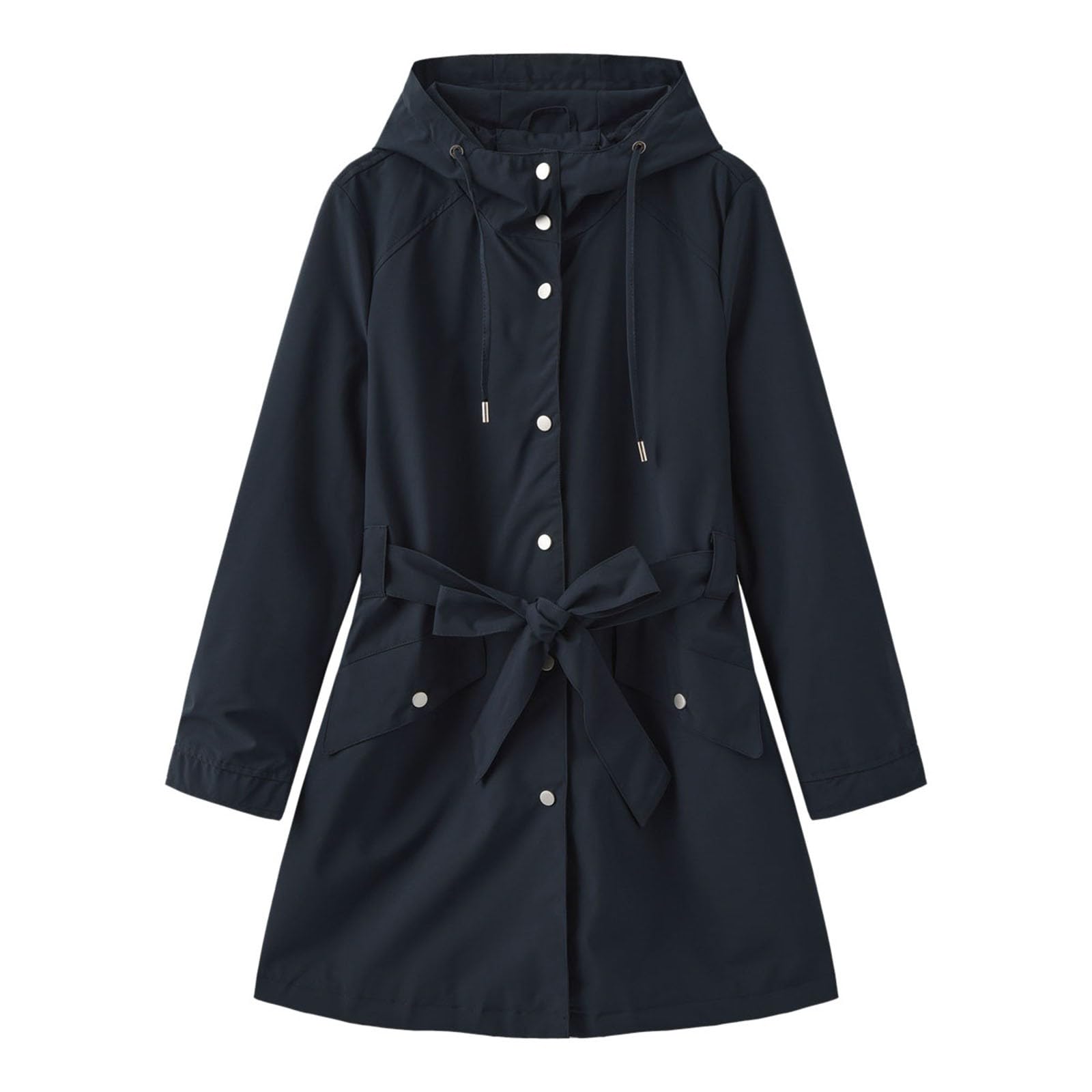 Genérico Chaqueta Impermeable Mujer-Chaqueta Con Capucha De Manga Larga Para Mujer Chaqueta Holgada E Informal A Prueba De Viento Para Primavera Y OtoñO