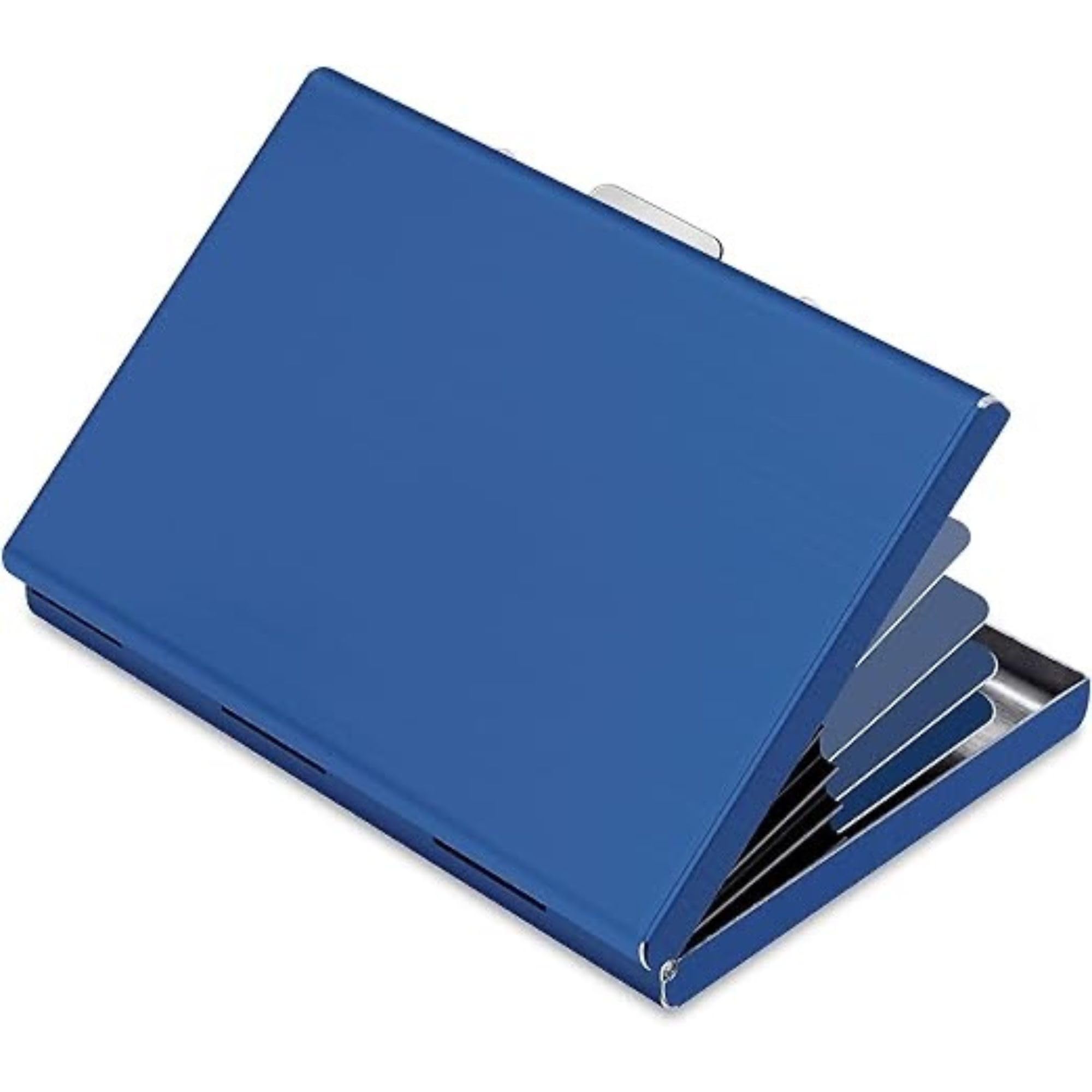 VEMILIO 6 Slot RFID Blocking Metal Card Holder for Men & Women | Anti-Theft Card Holder - Blue-image-40