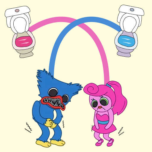 Rush Toilet - Draw Lines Puzzle