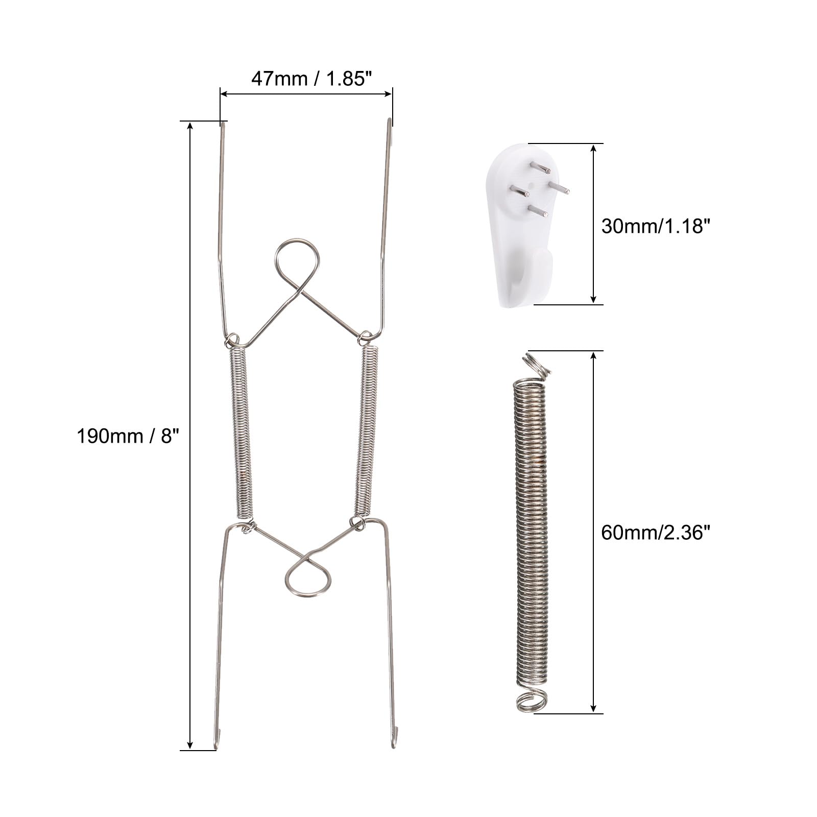 Uxcell Cintre Pour Assiette, 20,3 Cm En Acier Inoxydable
