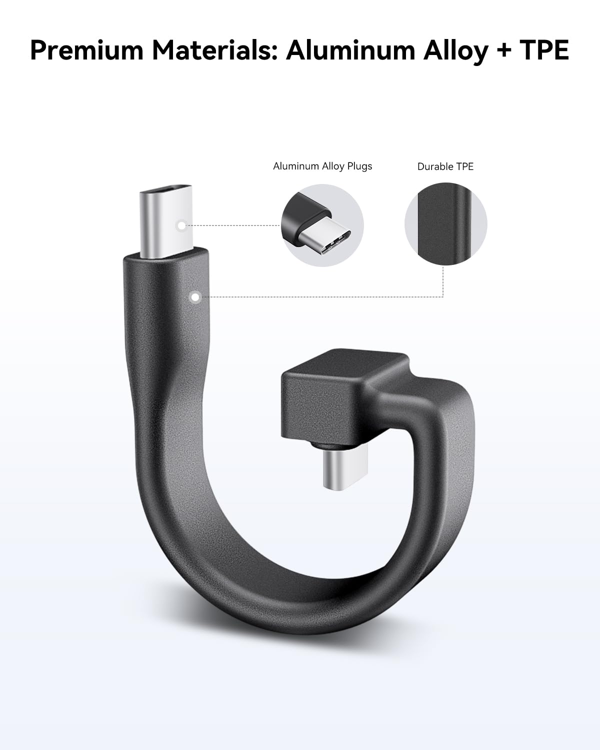 ZKAPOR Cavo USB C USB C Corto 30CM, 100W Cavo USB Type-C Ricarica Rapida PD Cavo Type C to Type C per iPhone 15/15 Pro Max, Samsung Galaxy S23 /S22, Pad Pro