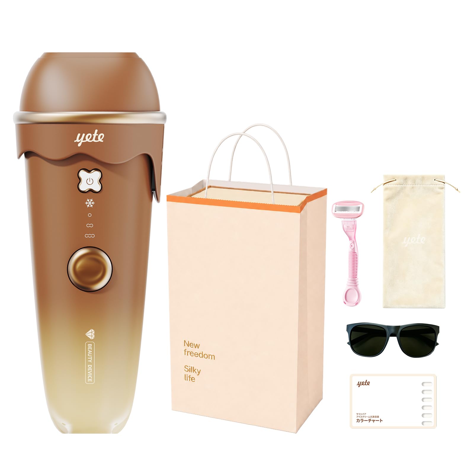 Amazon | Yete 脱毛器 アイスクリーム脱毛器 サファイア10℃冷感脱毛 4