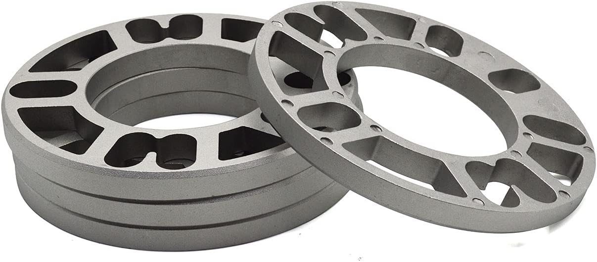 Universal Wheel Spacers Fit Most 4 & 5 Lug Vehicles, 1/2 inches (12mm) | Fit Most 4 & 5 Lug Vehicle, 4x100 4x108 4x110 4x112 4x114.3 4x120 4x4.5, 5x100 5x108 5x110 5x112 5x114.3 5x120 5x4.5