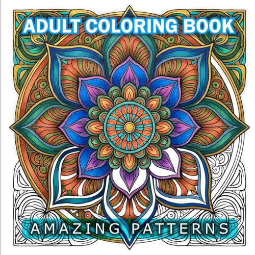 Adult Coloring Book: Over 50 Amazing Mandala Designed Patterns for Adults, Perfect for Mindfulness & Relaxation image 2