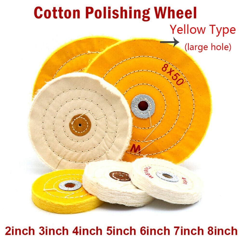 Material: Cotton Yellow Stitched Buffing Wheel, For Polishing, Diameter: 6 Inch At ₹ 10/piece