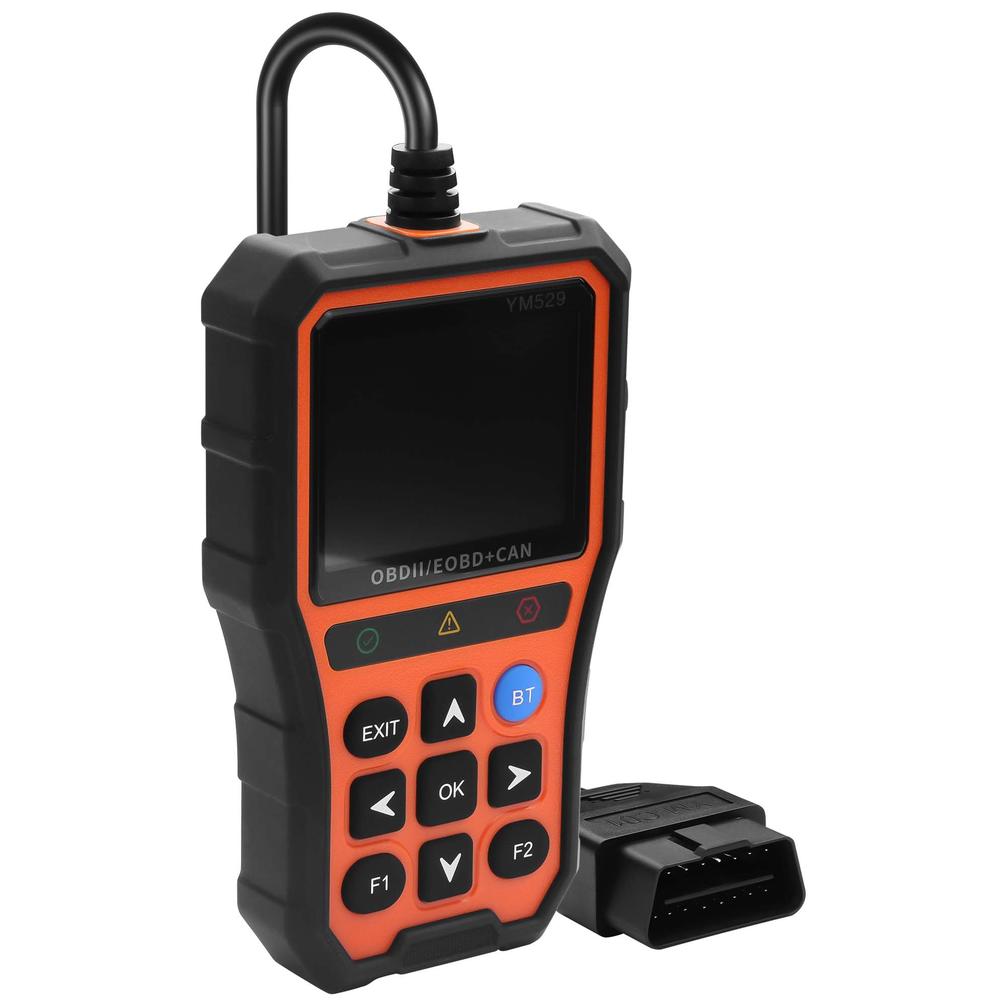 CERRXIAN Skaner samochodowy OBD2 i czytnik kodów, tester baterii, narzędzie diagnostyczne OBDII, czytnik kodów błędów silnika, skaner danych w czasie rzeczywistym z definicją DTC