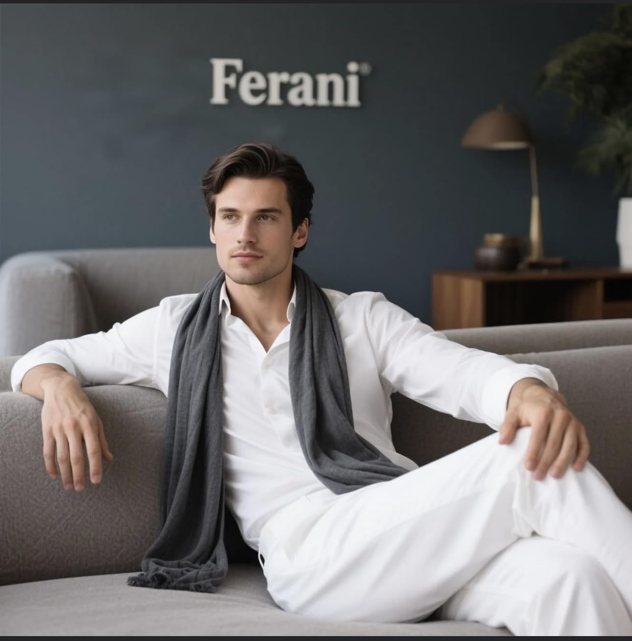 Écharpe d'été pour homme, en cachemire, 180 x 70 cm, fine, pour occasions formelles, style élégant, classique, cadeau pour lui