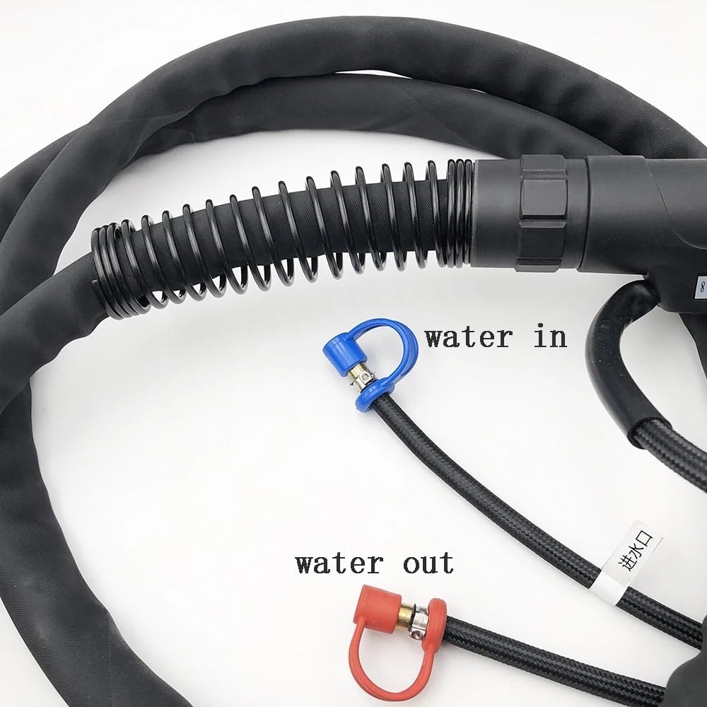 Antorcha de soldadura MB501D de 5 metros y 16 pies, 450 A, refrigerada por agua, con mezcla de gases y conector adaptador europeo