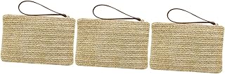 3 Peças Bolsas Femininas Bolsa De Praia De Rattan Bolsas Femininas Bolsas Femininas Bolsa De Praia E Bolsa De Mão De Palha Bolsas Para Mulheres Bolsa De Ombro Bolsas Staw Para