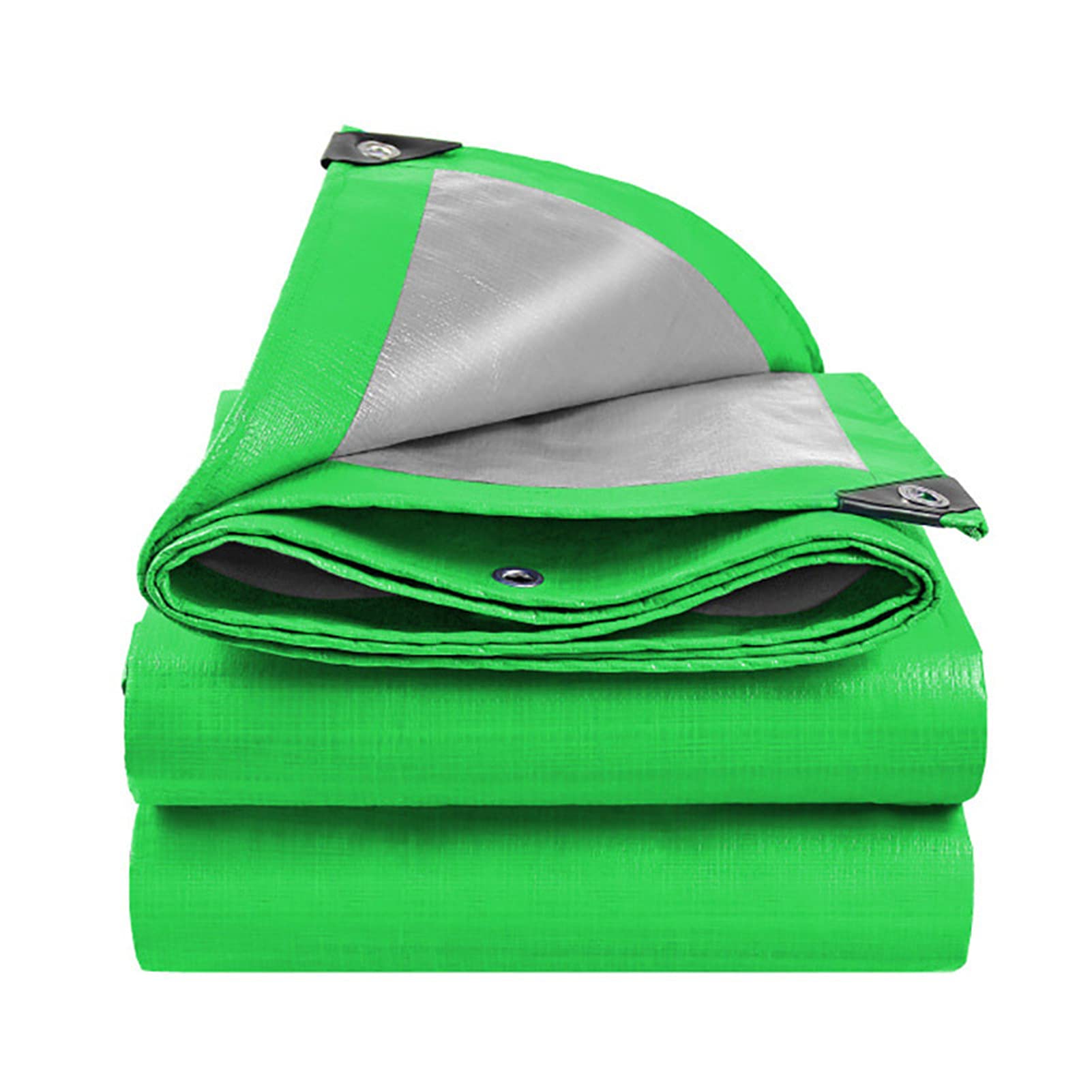 Bâche imperméable, Bâche de Protection résistante, Feuille de bâche protectrice avec des Oeillets pour des Meubles Jardin pêche Camping Plein air,Vert,5x10m