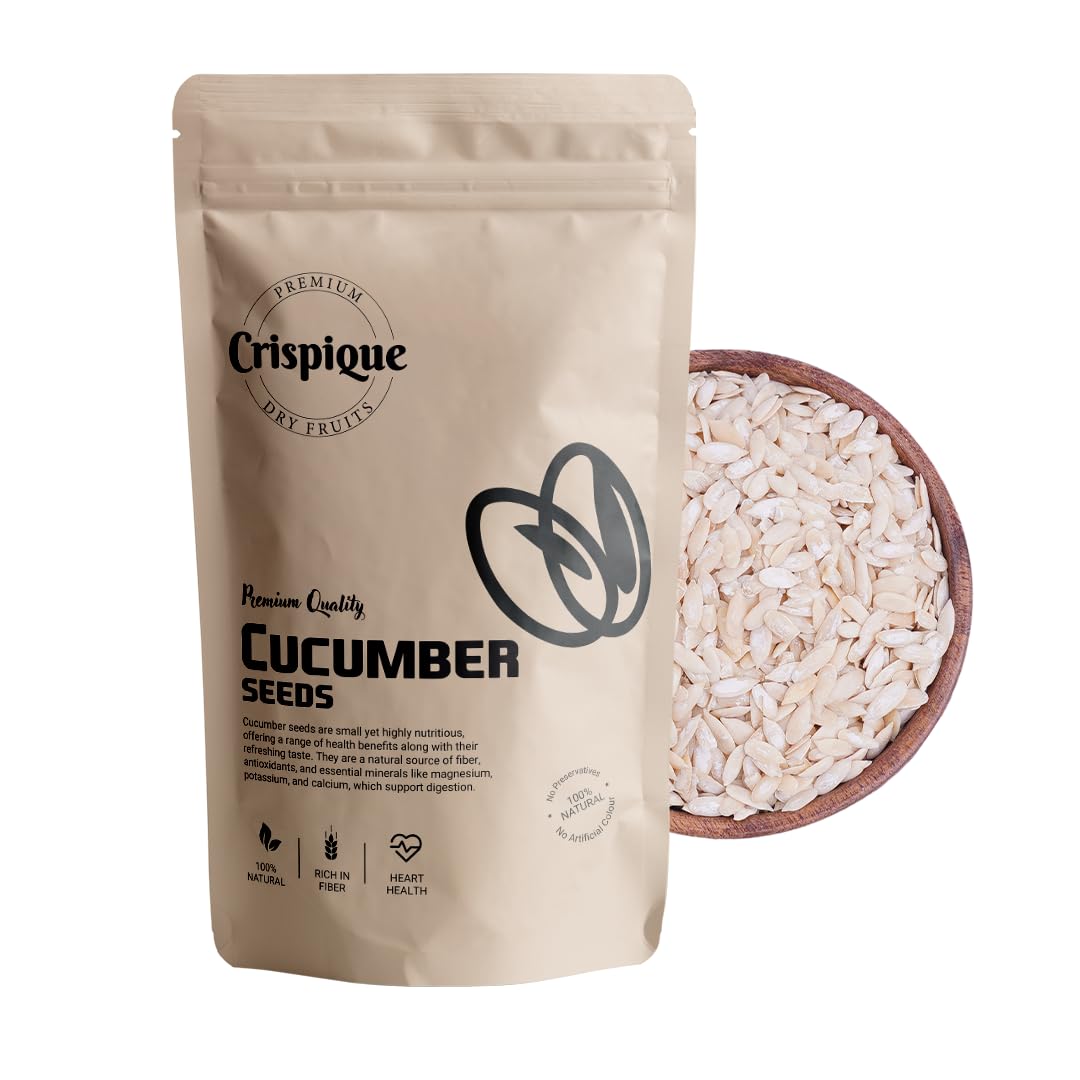 Crispique Premium Raw Cucumber Seeds 200g | Natural & Nutritious | Healthy Snacks, Rich in Protein, Fiber & Antioxidants-image-33