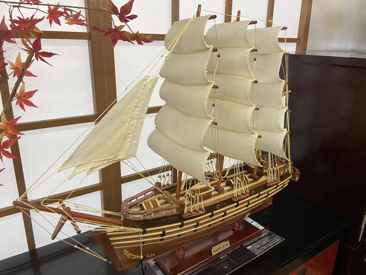 帆船模型　FRANCE Ⅱ フランスⅡ　船　モデルシップ　職人手作り　舟　軍艦 Amazon.co.jp: 帆船模型 ナポレオン NAPOLEON 船 モデルシップ 職人