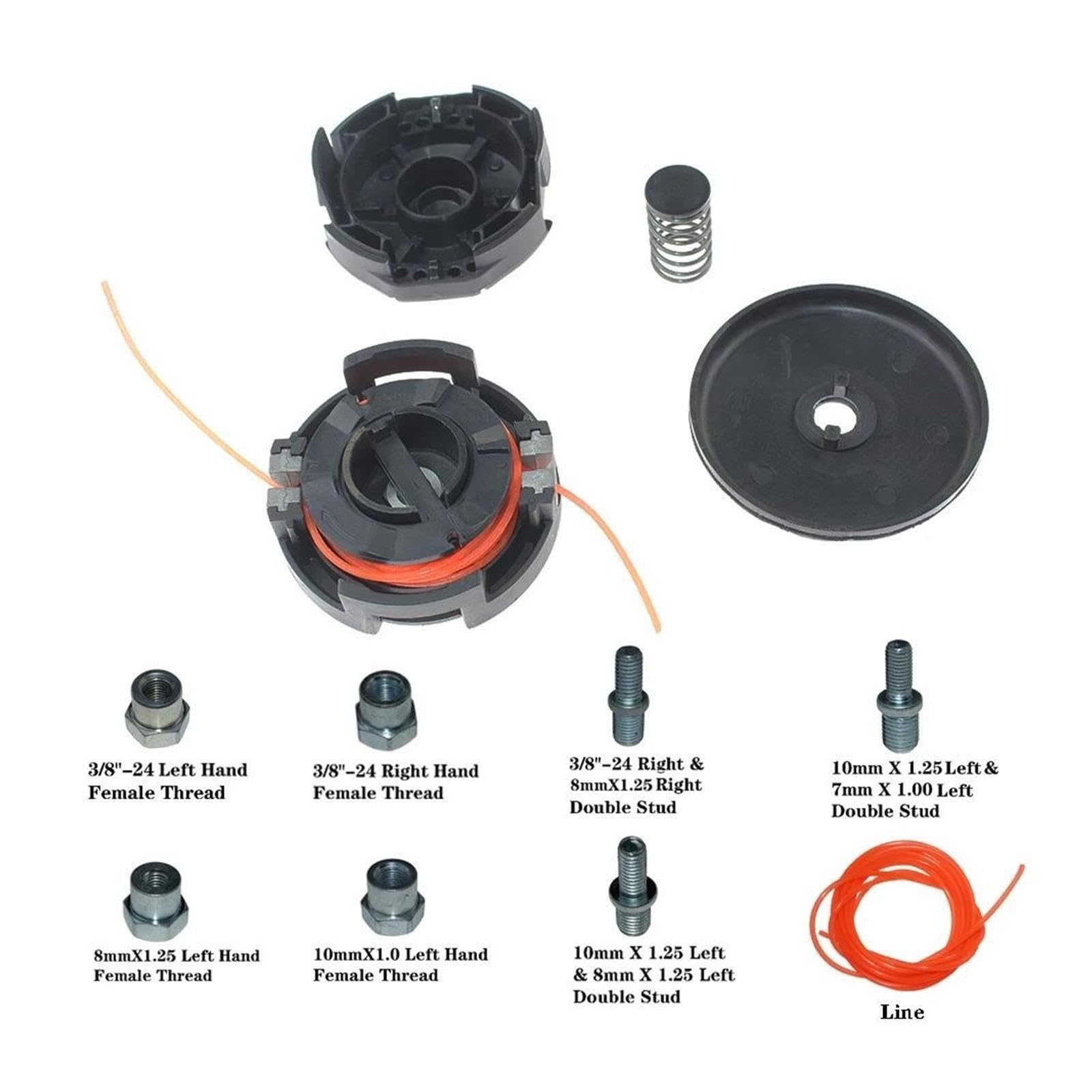 Cabezal De Corte De Repuesto Con Rosca Hembra, Speed-Feed 375S 400S 500S, Compatible Con Hitachi, Metabo, Tanaka TCG22EAS TCG22EAP TCG24EBD TCG27EBD