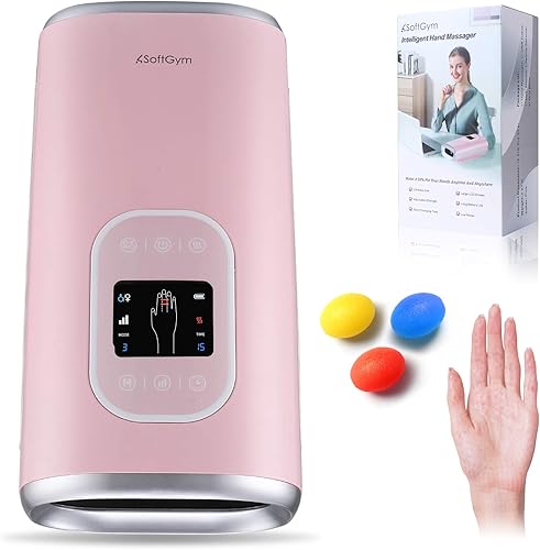 Máquina masajeadora de manos eléctrica inalámbrica con calor, masajeador de compresión de punto de presión de aire para dolor muscular, túnel