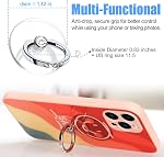 Support de support d'anneau de téléphone transparent - EI Sonador Porte bague de téléphone cellulaire poignée de doigt 360 Rotation de degré (2 Diamant d'or)