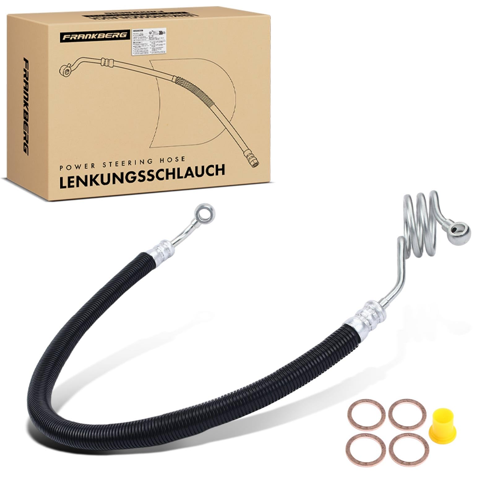 Frankberg Servosterzo Tubo flessibile Compatibile con P.a.s.s.a.t Variante 3B6 A4 Avant 8D5 P.a.s.s.a.t 3B3 Superb I 3U4 A4 8D2 Replace# 8D1422893BN,8D1422893BM