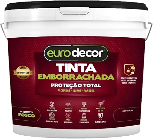 Tinta Emborrachada - Acabamento Fosco 3,6kg / Branco