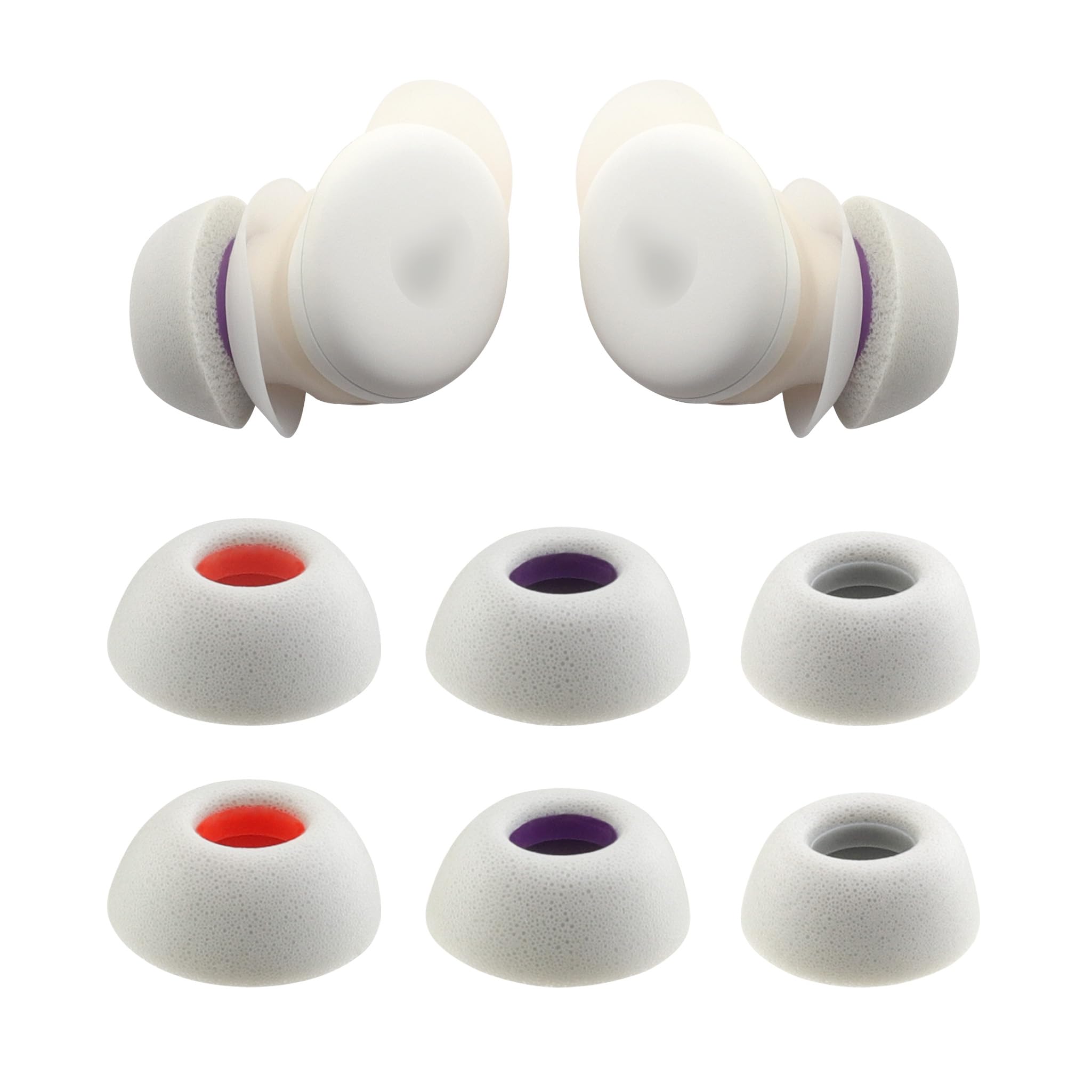 Replacement Foam Ear Tips for soundcore Sleep A20 A30 Earbuds Ultimate Comfort 3 Pairs Gray SML
