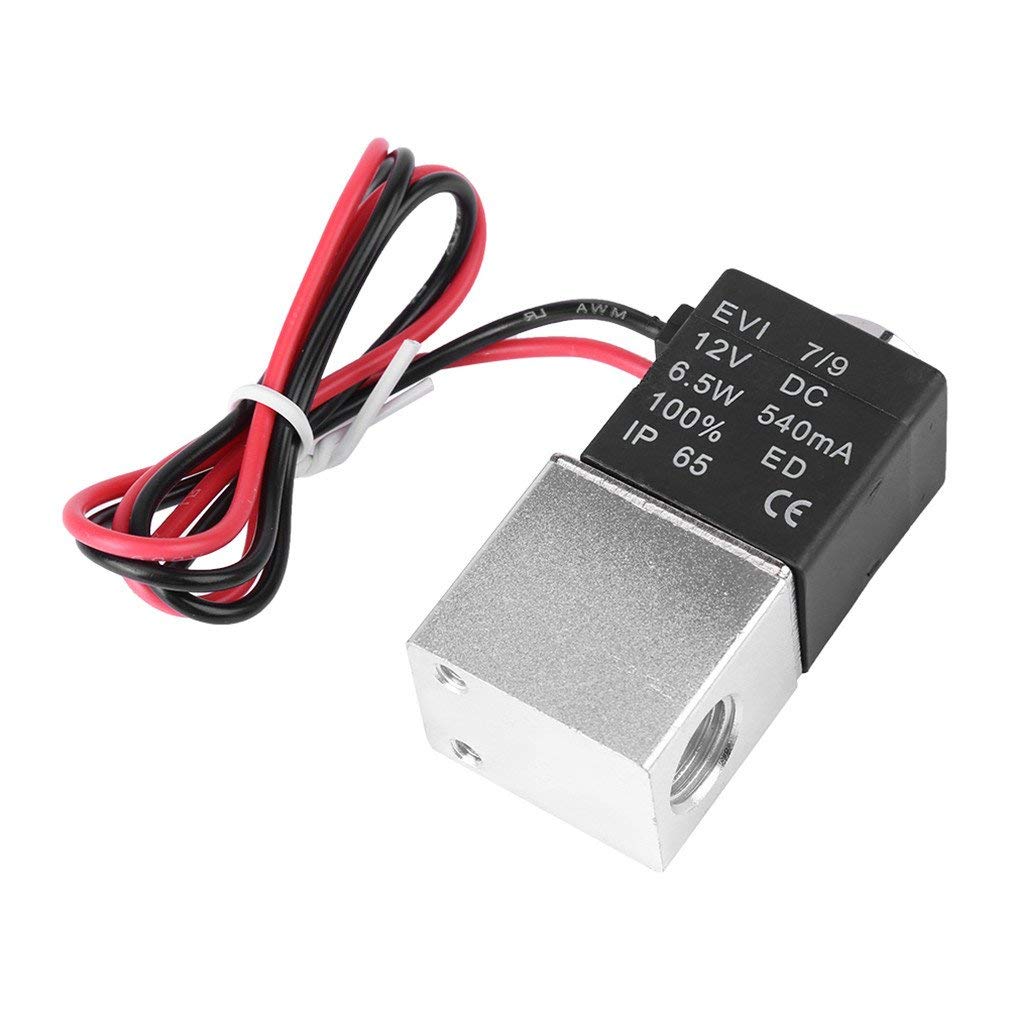 Válvula Electromagnética Cerrada por Defecto de Aluminio, Válvula Neumática DC 12V para Equipos Industriales