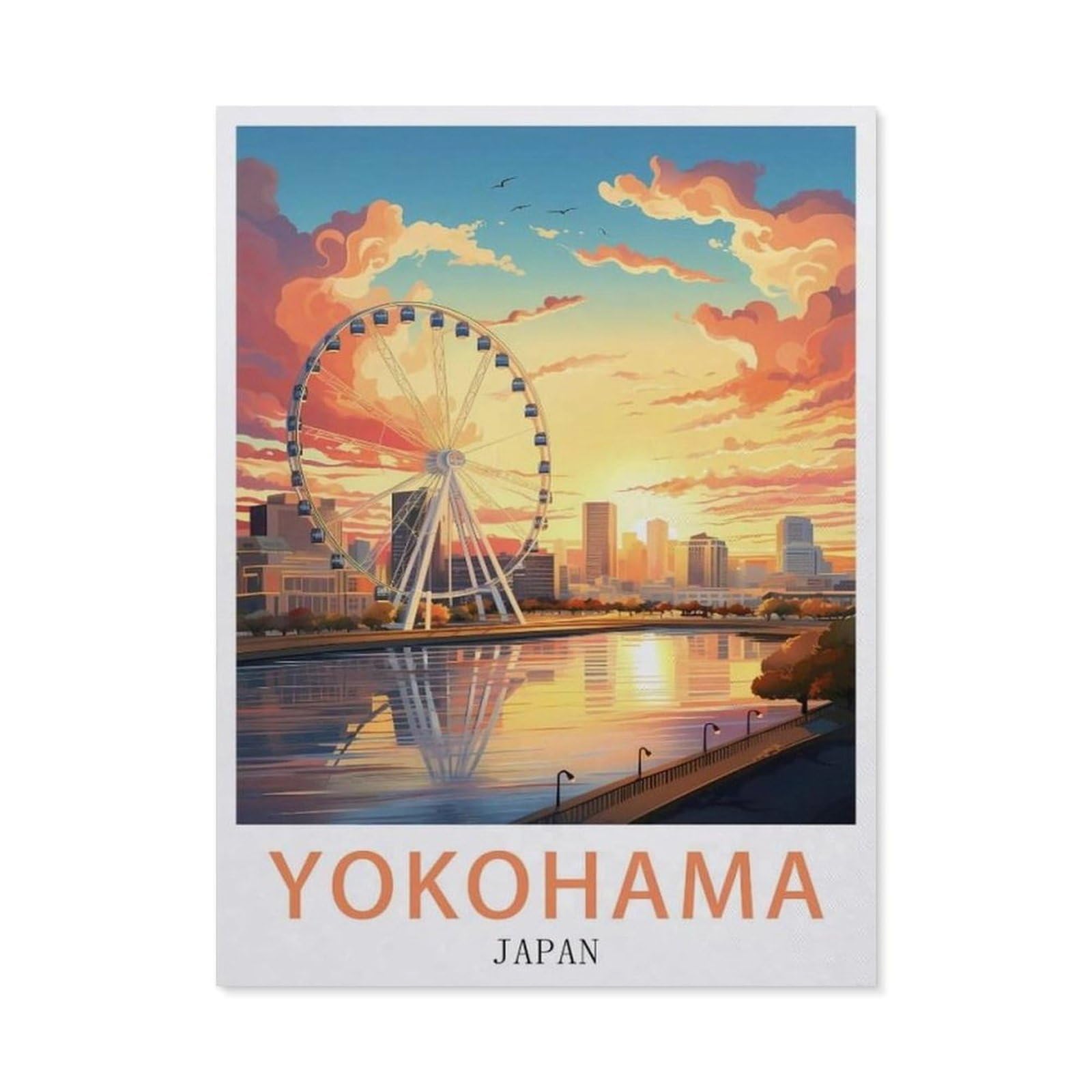 Metal Signs，Yokohama Japan(20x30cm）