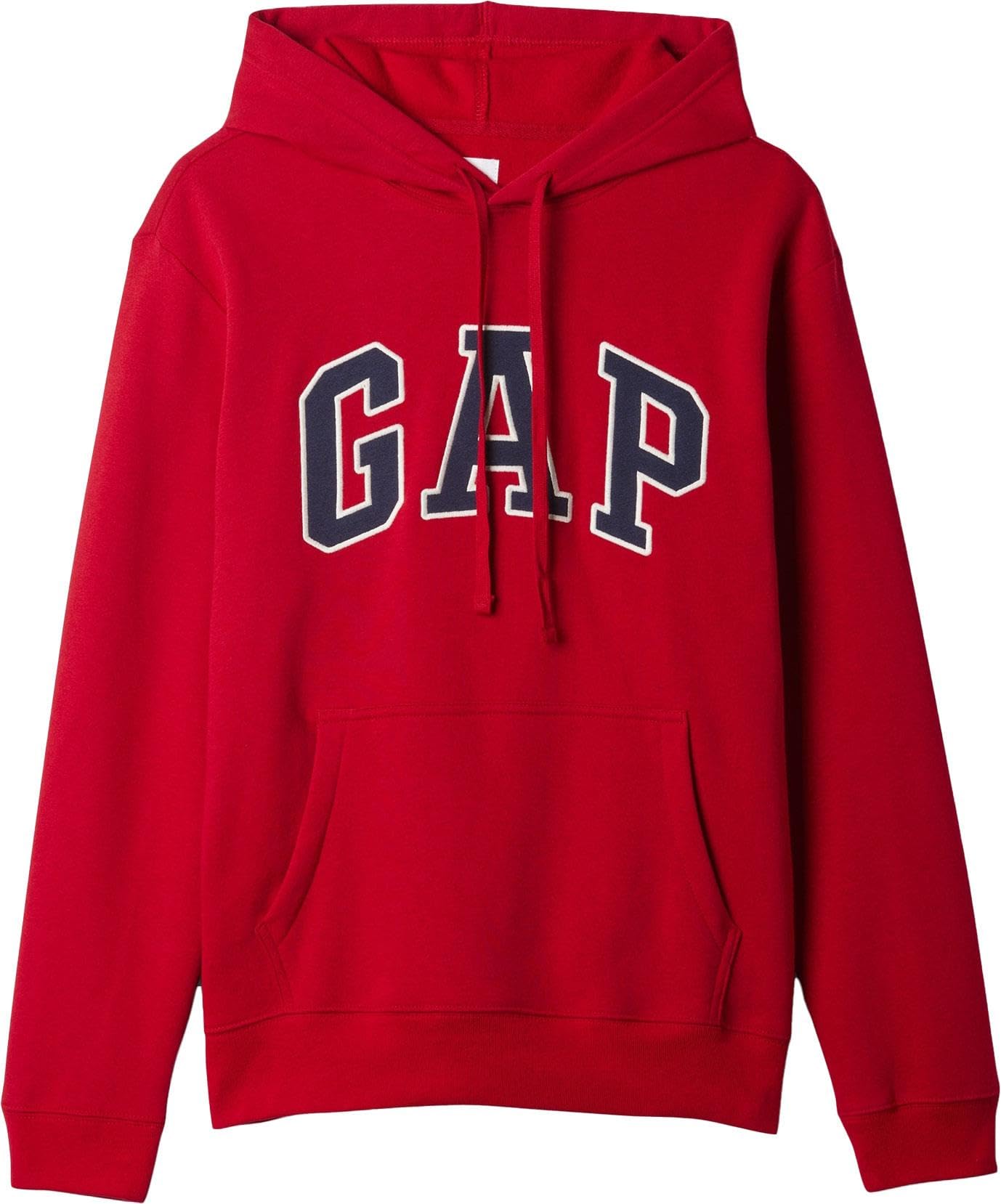 GAP Women's Logo Hoodie Hooded Pull-on Sweatshirt, Red Apple, Medium