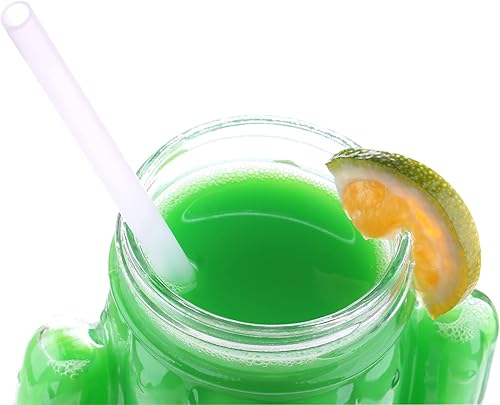 Miniatura 5 de DAKOUFISH Pajitas de repuesto de plástico transparente reutilizables de 15 pulgadas de largo para botellas de agua de 128 onzas, 100 onzas y 64