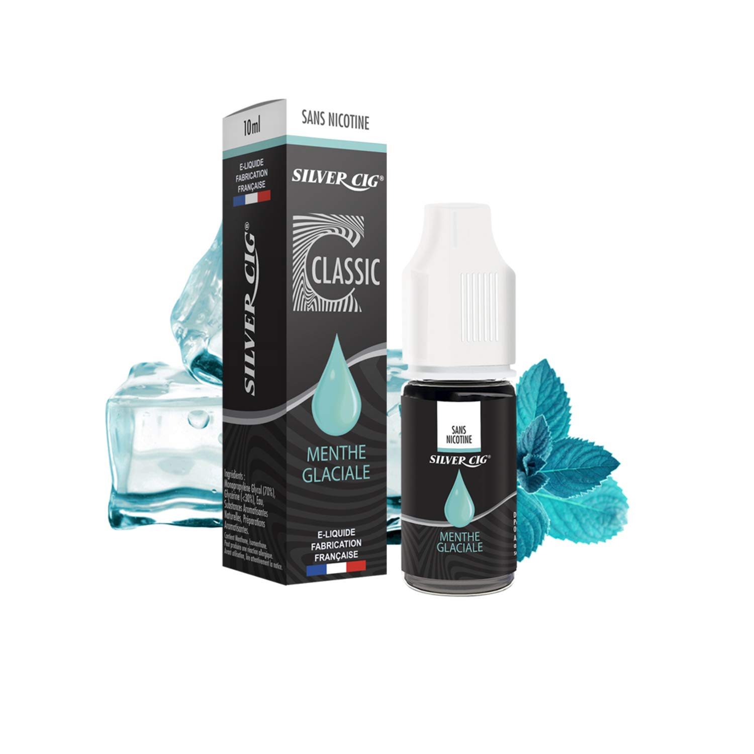 SILVER CIG - E-liquid SilverCig Ice Mint 0 mg - E-liquid Electronic  Cigarette 70PG/30VG No Nicotina o tabaco, recambio cigarrillos electrnicos  sabor menta hielo lquido 10ml - : Amazon.fr: High-Tech