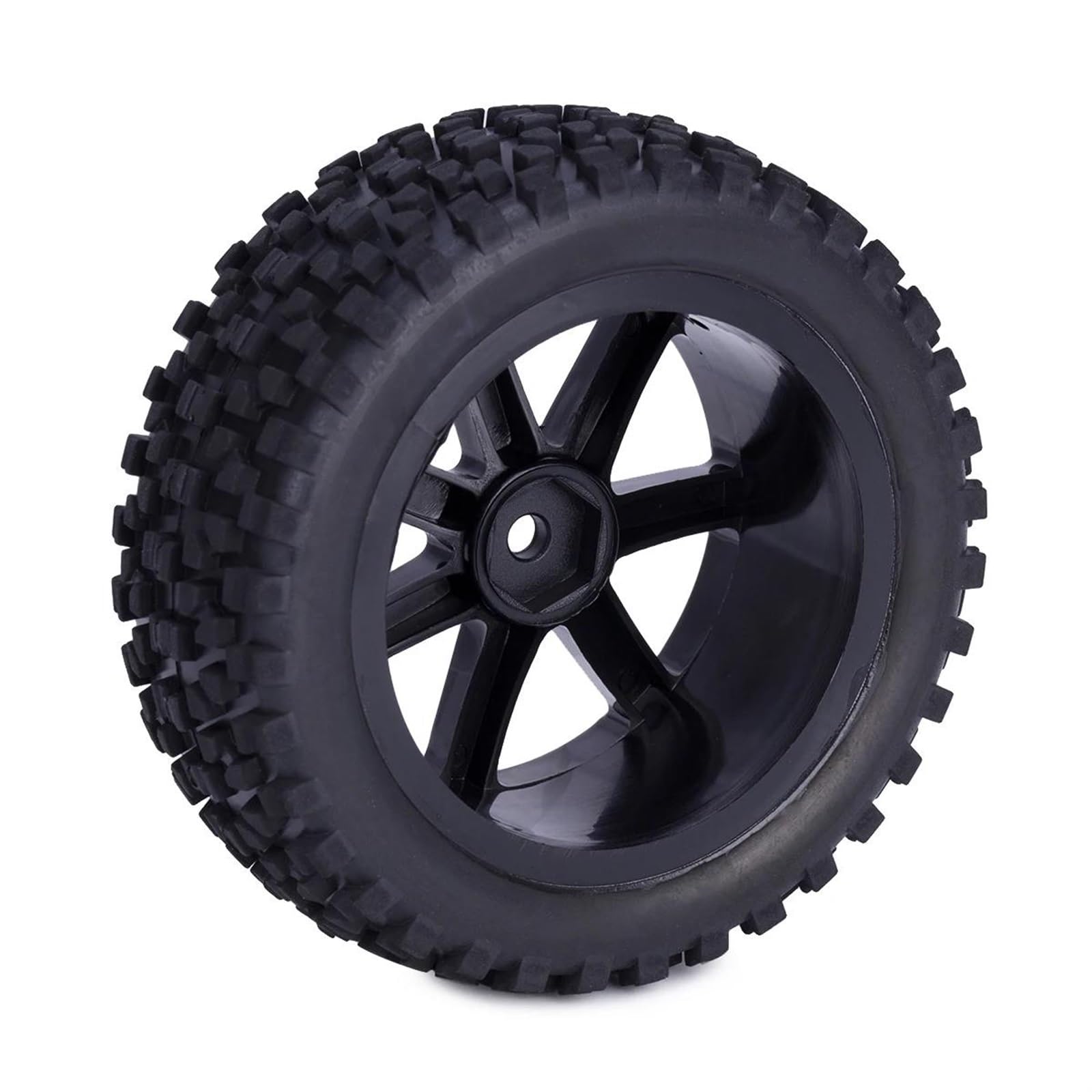 Neumáticos Coche RC Compatible con Wltoys para Redcat para HPI para HSP para Tamiya Todoterreno para Neumáticos para Buggy 1/10 RC Car Ruedas Delanteras Y Traseras Bujes Hexagonales De 12 Mm