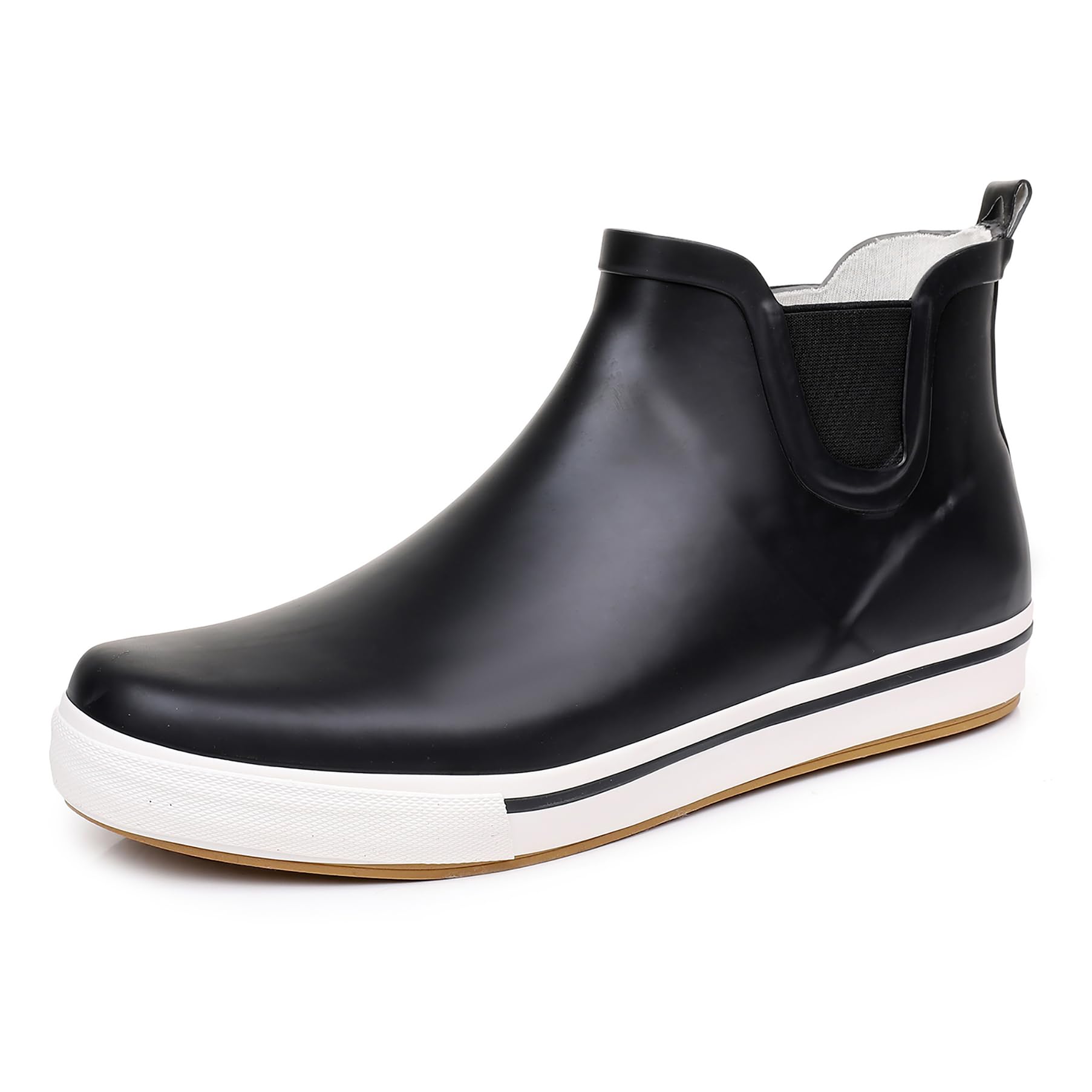 WTW Womens Rain Boots Deck Boots for Men - Lightweight Waterproof Rubber Fishing Rain Shoes with High Traction