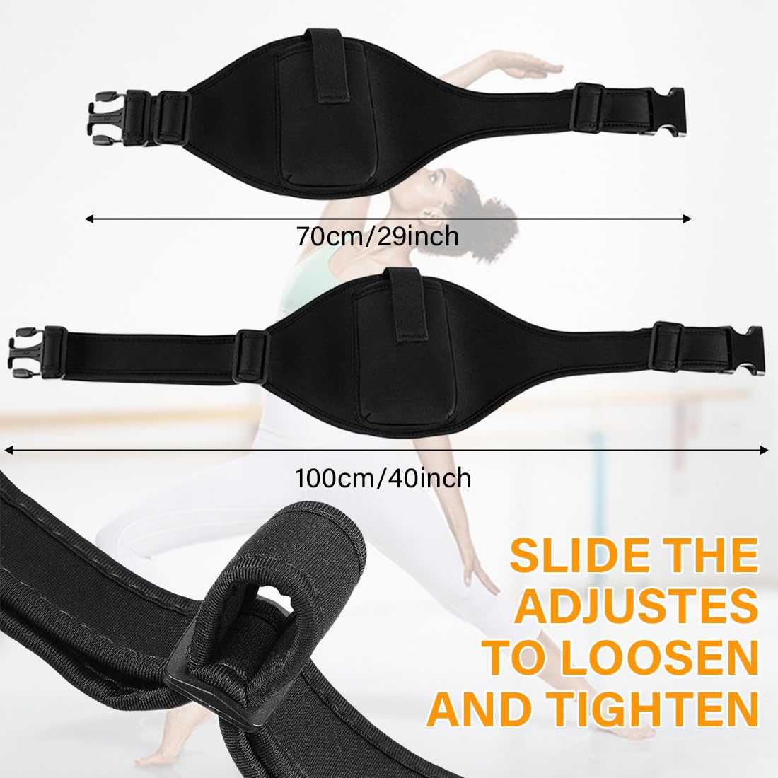 CATOR Ceinture Réglable pour Microphone,Micro Ceinture Pack,Pack de Ceinture de Micro,Instructeur de Fitness Microphone Ceinture Pochette,pour émetteur Micro Vertical,Noir