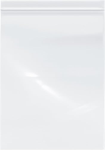 Plymor Bolsas de plástico con cremallera resellables de servicio industrial, 6 mil, 9 x 12 pulgadas (paquete de 100)