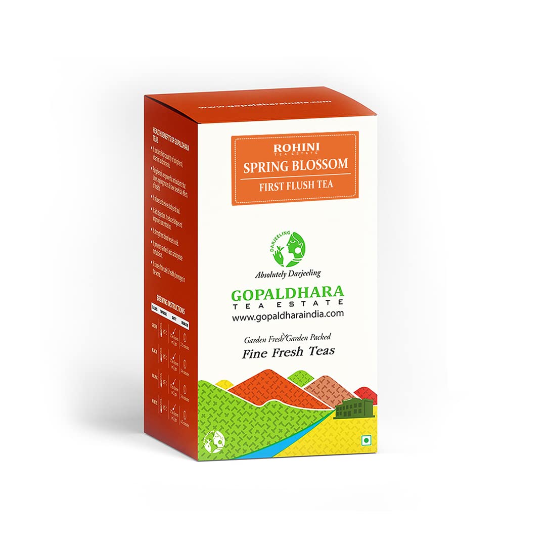 Darjeeling Spring Blossom First Flush Tea 50g Small Paper Box - (Royal Series) From the High Mountain of Darjeeling