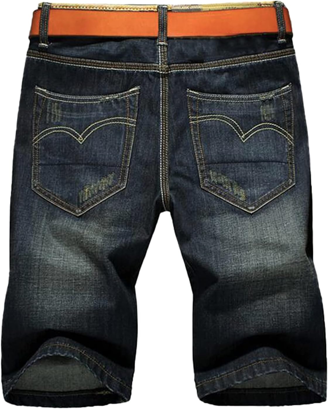 QZH.DUAO Men's Ripped Denim Shorts & Jeans Summer Casual Classic Straight Distressed Ripped Short Jeans - Image 3