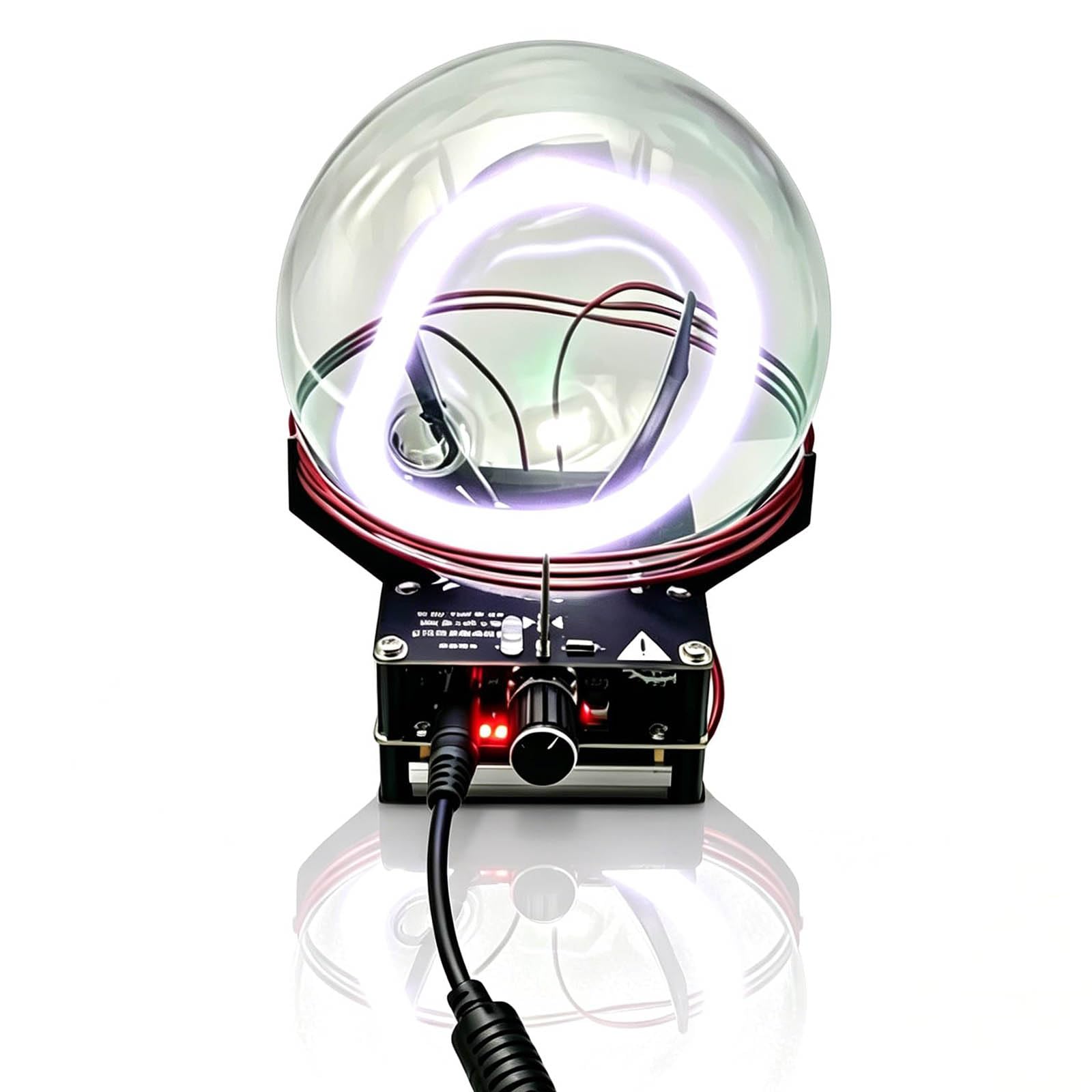 KHZKHC 13cm Toroid Plasma Ball Ring Drive Ball, Diy Xenon Plasma Luminescent Ring Circuit, Science Decor, For Outdoor Activities Warning Signal Geek Gift