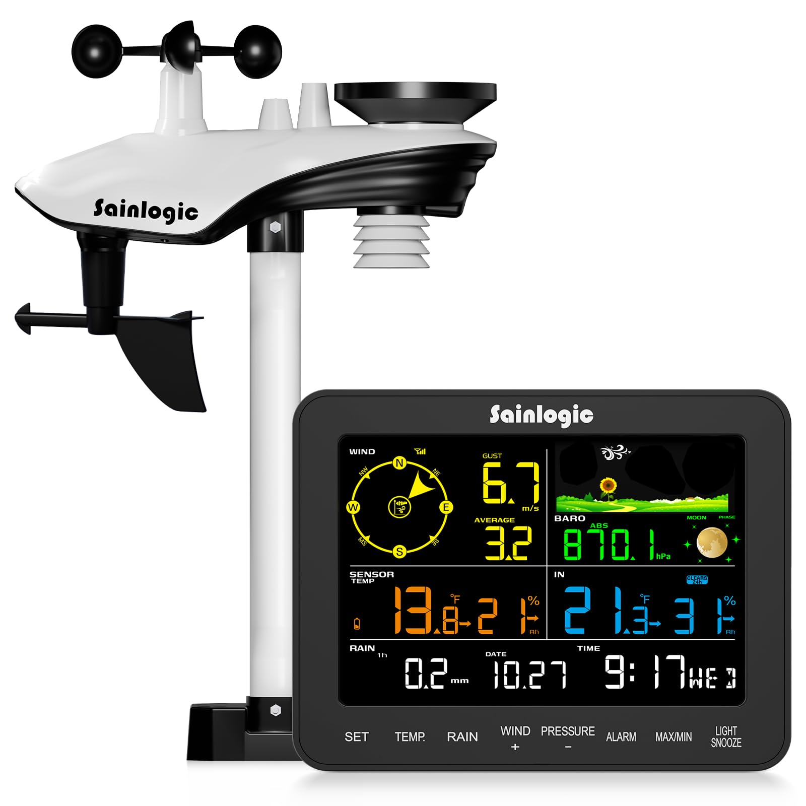 Photo 1 of Sainlogic Wireless Home Weather Station - Black
